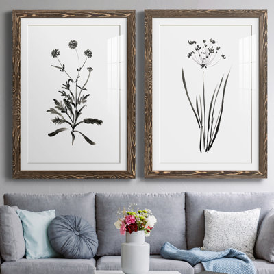 " Inky Botanical I " 2 - Pieces