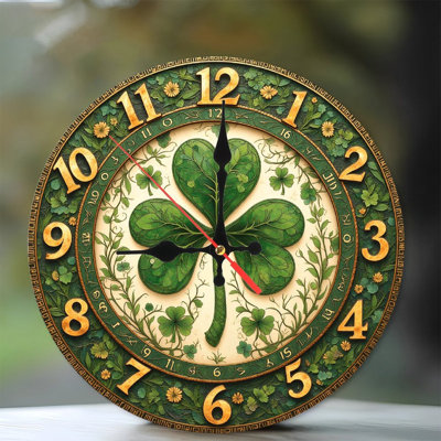 Horloge murale Shamrock