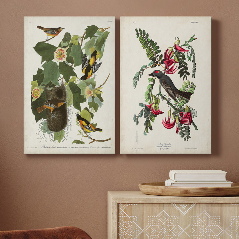 Pl 12 Baltimore Oriole - Toile tendue avec châssis de qualité supérieure - prête à être accrochée, H 18 po x l 12 po x P 1 po