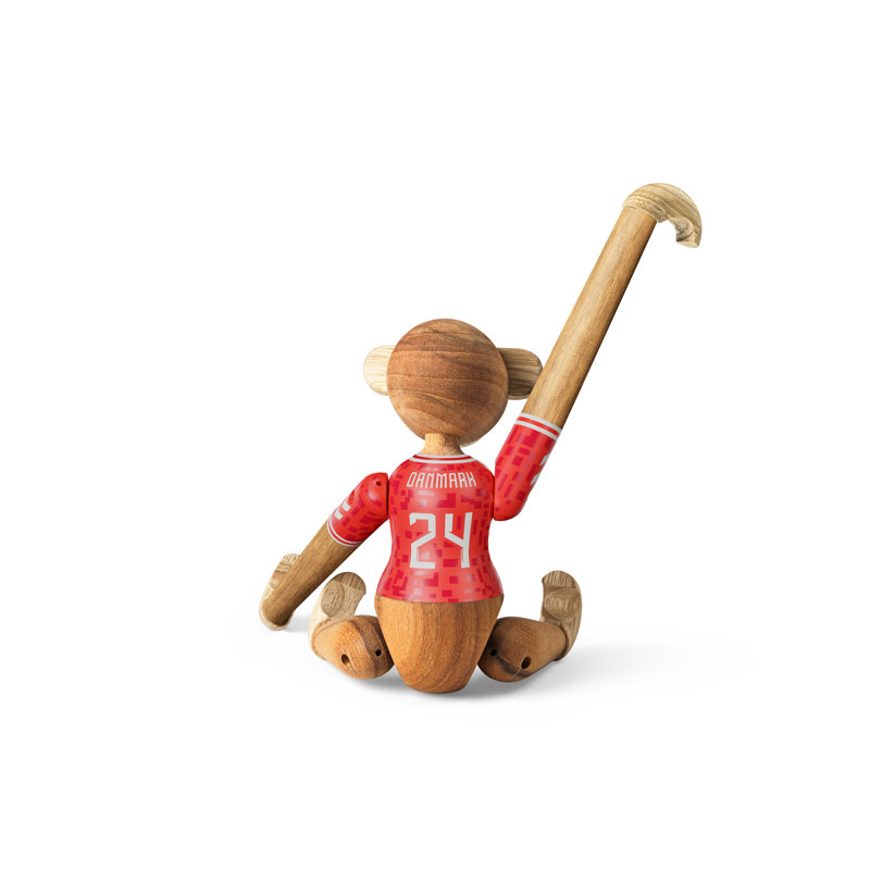 Monkey X DBU Man Monkey 2024 Teak/Limba, 7.3" H x 7.7" W x 2.6" D