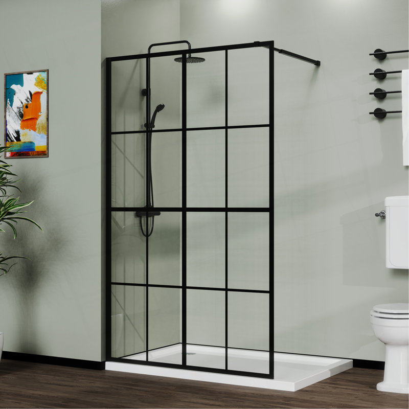 Écran de douche 46 po x 72 po noir
