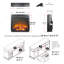 Foyer électrique encastré de 45,7 cm (18 pouces), chauffage ultramince avec bûches et flamme réaliste, protection contre la surchauffe