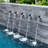 2" Square Water Fountain Spout Scupper, 316 Stainless Steel Spillway w/Construction Spray Baffle for Pools, Ponds, Water Walls, Fountains Overall Length 10 Inch-316807704