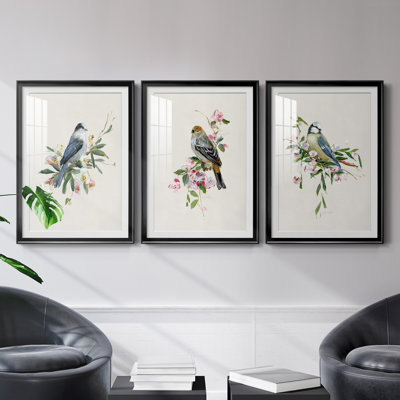 «Spring Song Blue Bird» - ensemble de photos encadrées