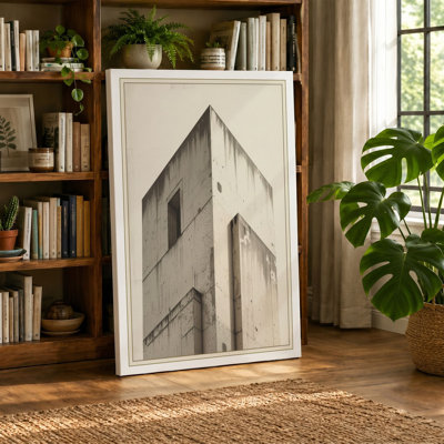 Concrete Tower Study Industrial - Wrapped Canvas