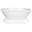 Lauren 70'' L Freestanding Soaking Bathtub-88696138