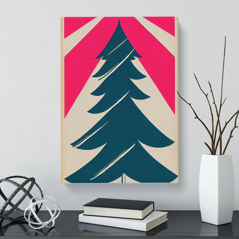 Christmas Tree Pop - Wrapped Canvas, 50cm H x 35cm W x 3cm D