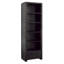 86.5" H x 27.5" W Kadence Reclaimed Teak Wood Storage Bookcase in Black