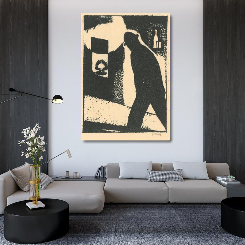 "Périphérie" par Mikuláš Galanda - Art mural sur toile tendue avec châssis, H 48 po x l 33 po