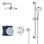 Système de douche thermostatique complet Grohtherm® avec valve brute