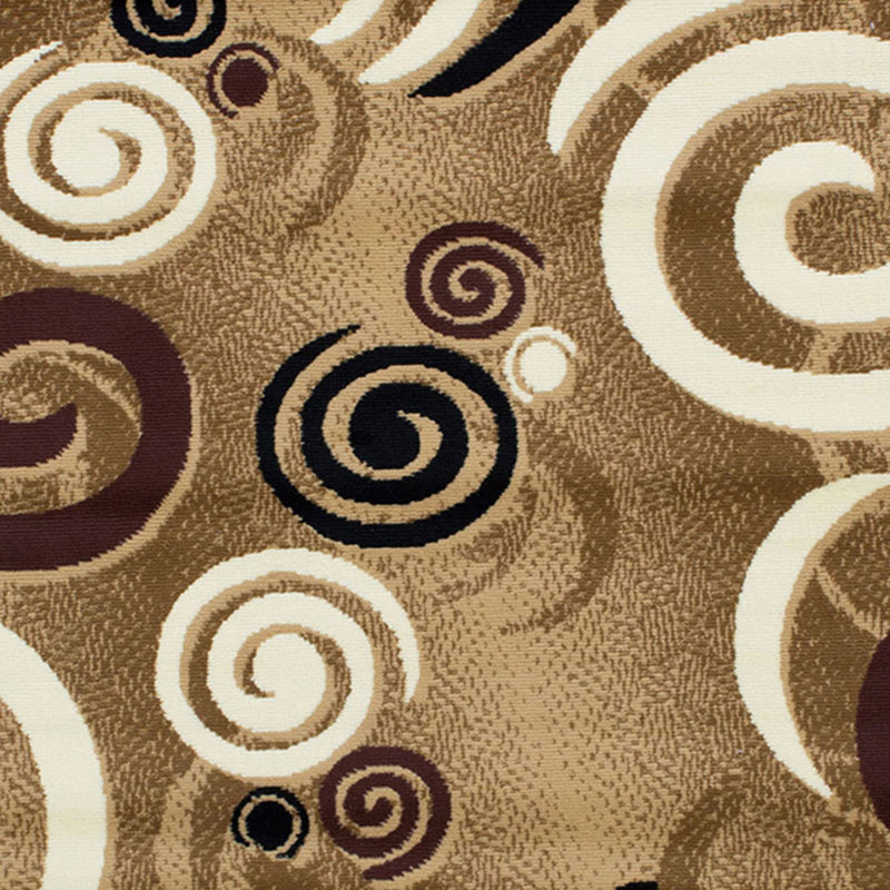Tapis abstrait brun Flara