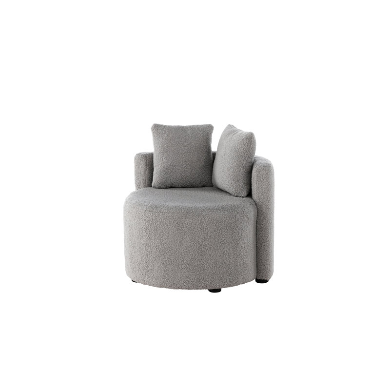 Prisco Upholstered Armchair, Grey