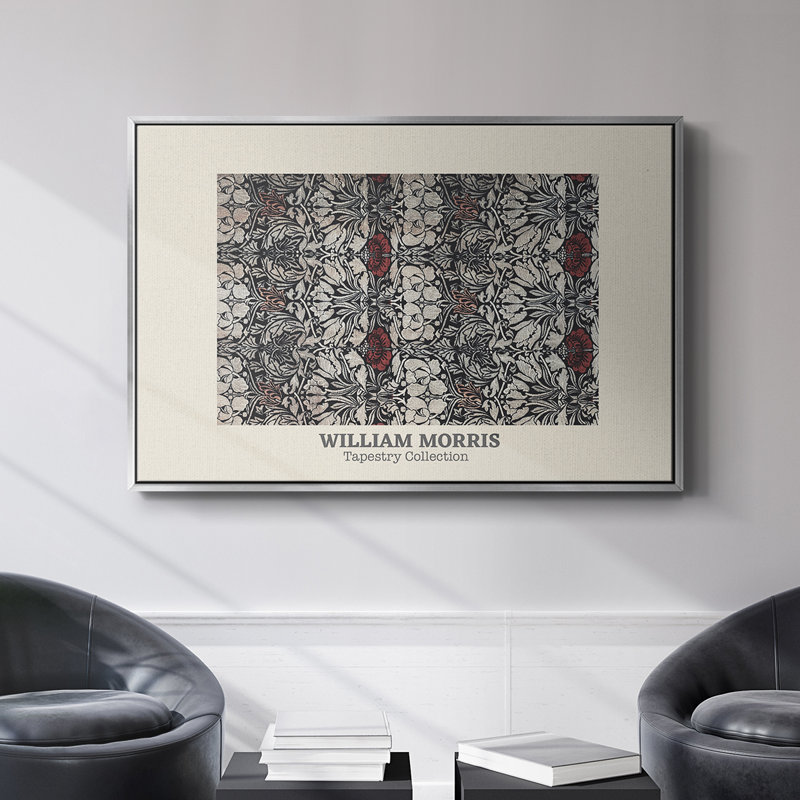 Abstrait rétro-XXXV III, H 17 po x l 25 po x P 2 po, Toile argentée avec cadre flottant