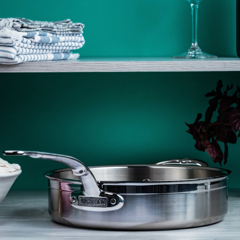 Hestan ProBond Non-Stick Stainless Steel Saute Pan, 3.5 Quarts