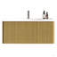 Meuble-lavabo rayé 36 po avec lavabo en céramique, meuble-lavabo mural flottant pour salle de bain moderne, lavabo une pièce sans drain, pré-assemblé-1764062512-1764062513