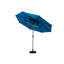 Parasol en aluminium à 3 niveaux pour terrasse de piscine - Auvent bleu foncé, robuste et pour l'extérieur dans un patio robuste, une terrasse, une table de marché-129983301
