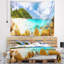 Tapisserie paysage marin paysage de plage des Seychelles-28499755
