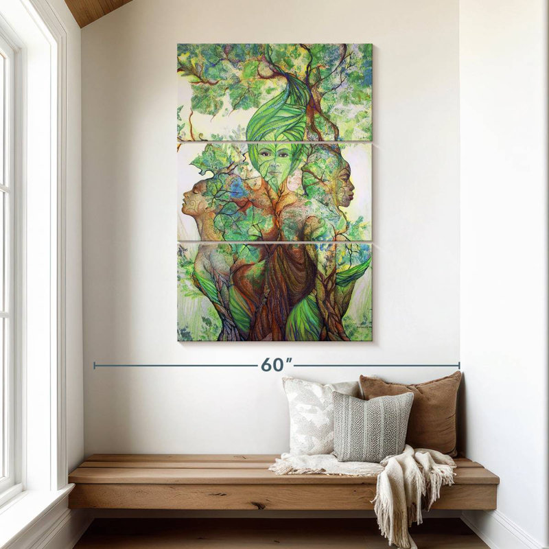 Kelan, la fée des arbres, H 50 po x l 32 po