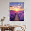 Art mural en verre trempé lavande-2056442867