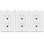 Enerlites 15-Amp Standard Tamper Resistant Duplex Outlet - White, With Wall Plate (3-Pack)