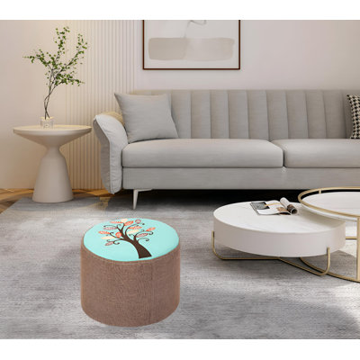 Saharra Solid Wood Accent Stool
