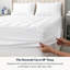 Protège-matelas matelassé imperméable 2-en-1 Tuscola 100% imperméable, rembourré en microfibre recyclé 7D + 3D, coque en coton biologique certifié GOTS, silencieux, OEKO-TEX, poche profonde de 18 po - simple 38 po x 75 po-49613133