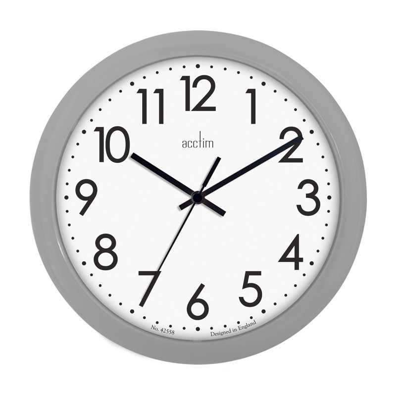 Abingdon Wall Clock Grey