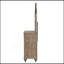 Commode de style contemporain simple en bois massif avec placage en chêne rustique et dossier en queue d'aronde