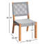 Chaise d'appoint de patio en teck Seras-1204310619