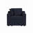 Lockheart 32" Accent Chair Slope Arm Blue-126756035