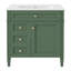 Meuble-lavabo simple 30 po avec comptoir 30 po - Armoire de rangement moderne, 2 tiroirs et tiroir basculant