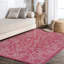 Tapis d'intérieur / extérieur à motif floral fuchsia / gris clair Delcine-44333125
