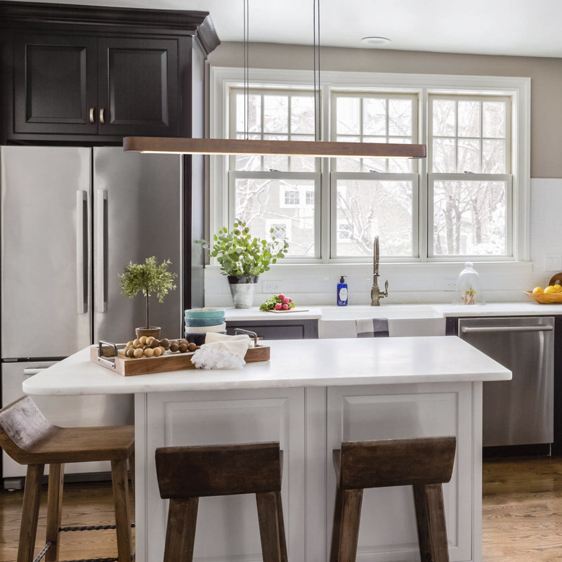 Luminaire suspendu pour îlot de cuisine 39,4 po Mid-Century