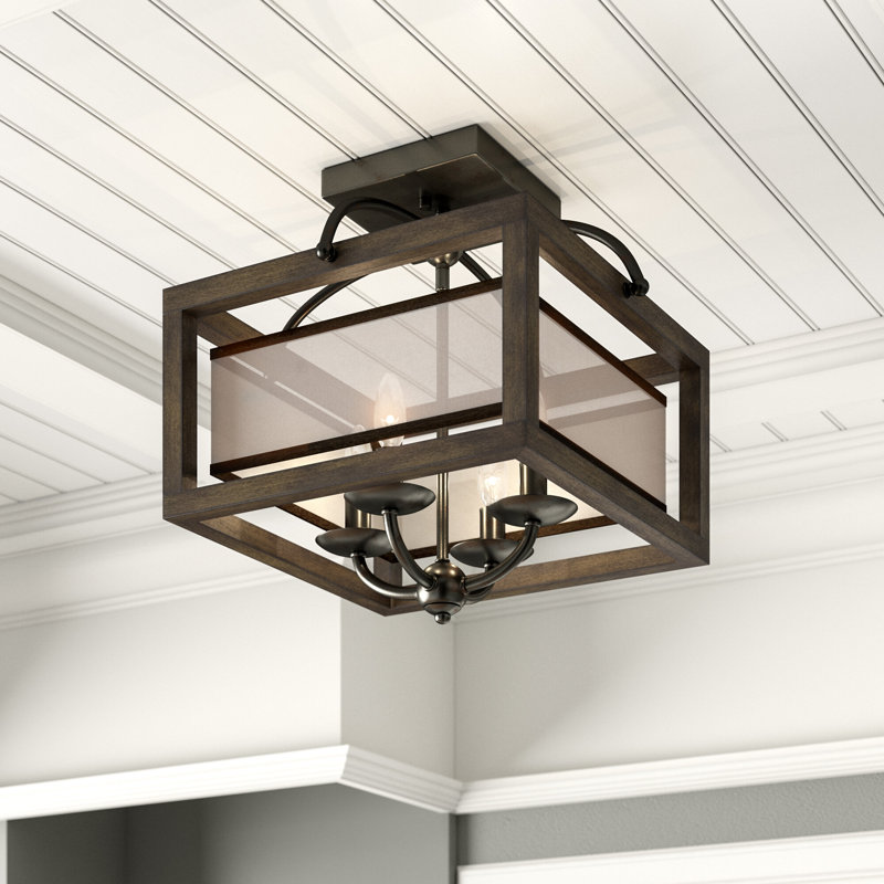 Jaiceyon 4 - Light Dimmable Square / Rectangle Chandelier