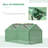 Outsunny 4' X 2' X 2' Portable Mini Greenhouse, Small Green House With PE Cover, Roll-Up Zippered Windows For Indoor, Outdoor Garden
