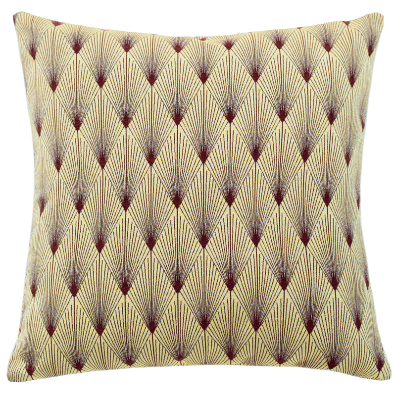 Zara Abstract Square Cushion Cover, Gold