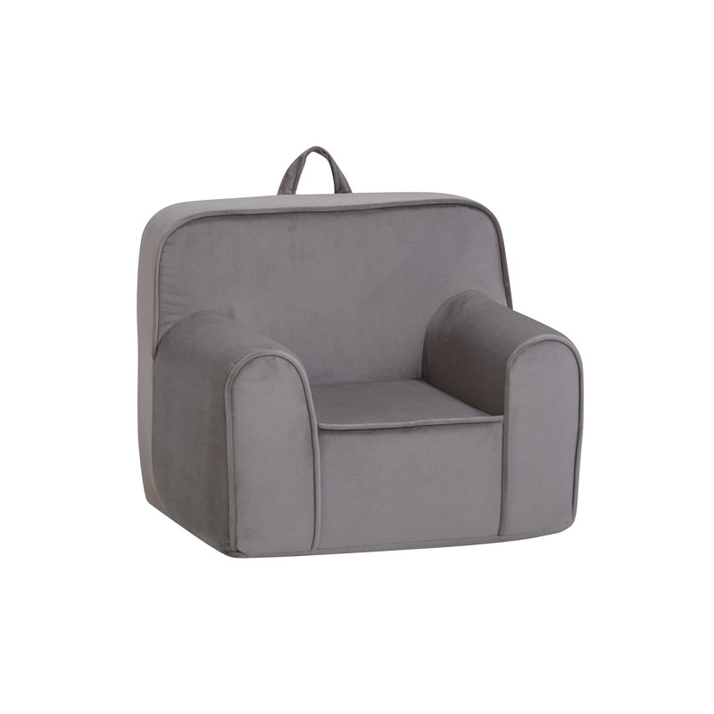 Kuddlez Kids Foam Chair Gray, Gray