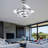 Heighton 36'' Retractable LED Ceiling Fan with Remote and Light Kit DC Motor 6 Speeds-1089600425