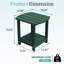Table de bout d'extérieur en PEHD Adirondack-1482439263