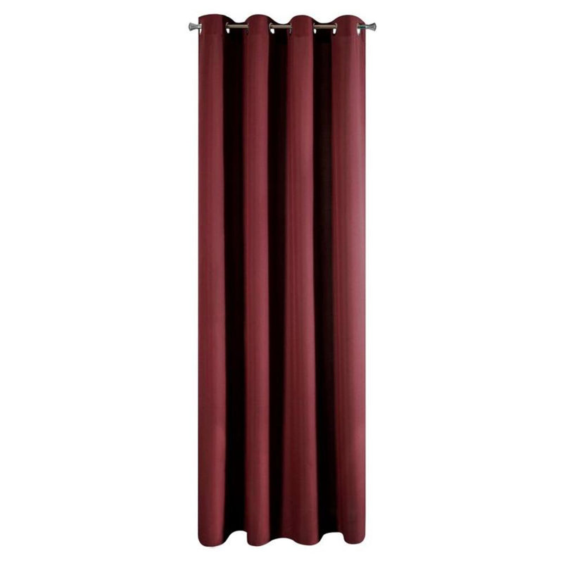 Genya Room Darkening Single Panel, Burgundy