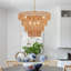 Lustre en rotin tissé à la main - lustre rétro en bambou 6 lumières campagnard Boho pour salle à manger, cuisine, chambre à coucher-389081294-389081292