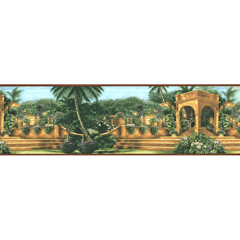 Bordure de papier peint L 15 pi x l 9 po