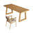 78.74" Burlywood Rectangular Solid Wood Office Sets