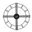 Aeryk 60cm Silent Modern Oversized Decorative Cut Out Metal Wall Clock