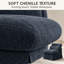 Upholstered 32.6 " Chenille Sofa-1446398914