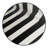 Machine Washable Pavla Classic Striped Rug in Gray – Black Binding-1412427771