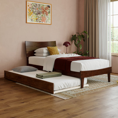 Phoenix Wood Platform Bed with Trundle