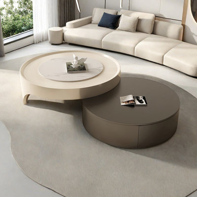 Modern Round Coffee Table Set