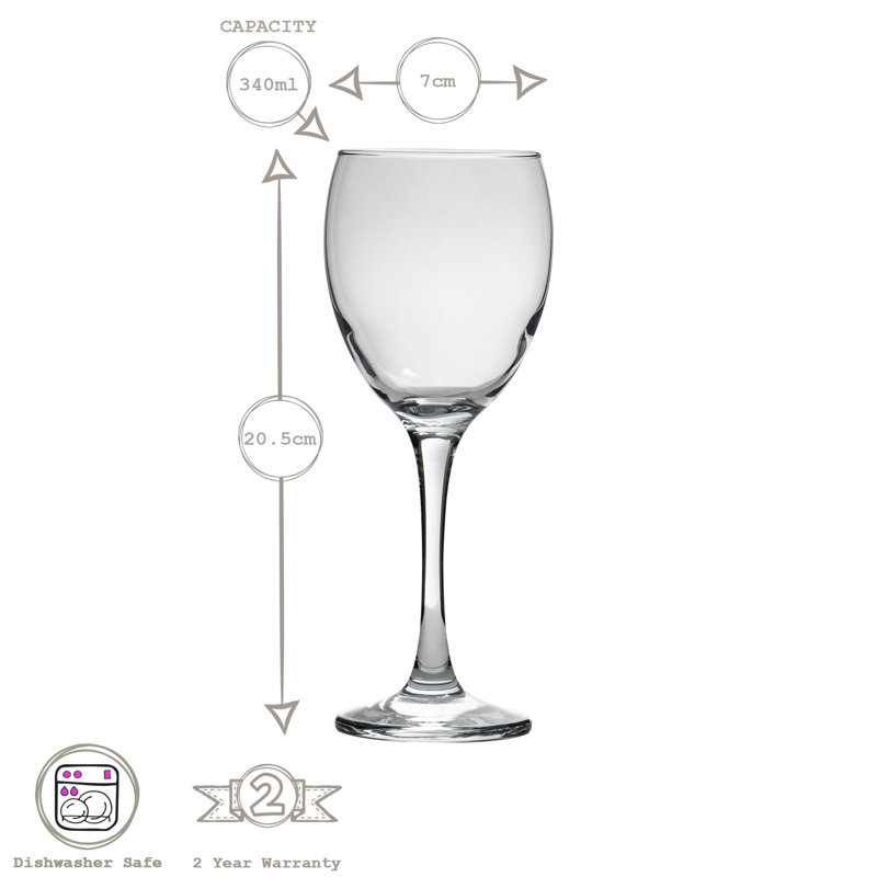 340ml Drinking Glass Set