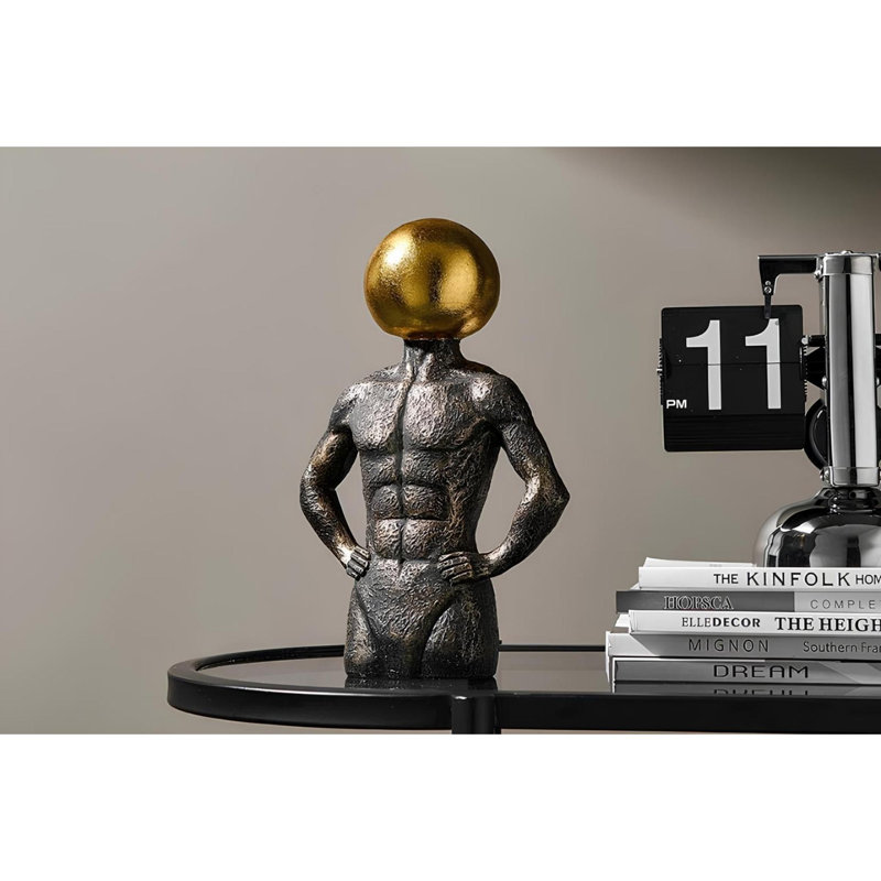 Objet décoratif, couleur antique, 8,7 po x 5,9 po x 2,8 po | 100% polyester, design élégant et unique | Parfait pour la décoration intérieure, les pièces décoratives ou les idées de cadeaux | Ajoute charme et style à tout espace